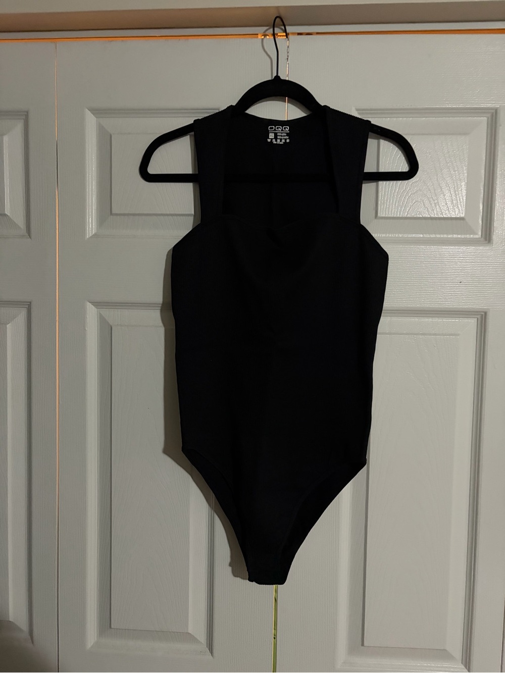 OQQ Black bodysuit